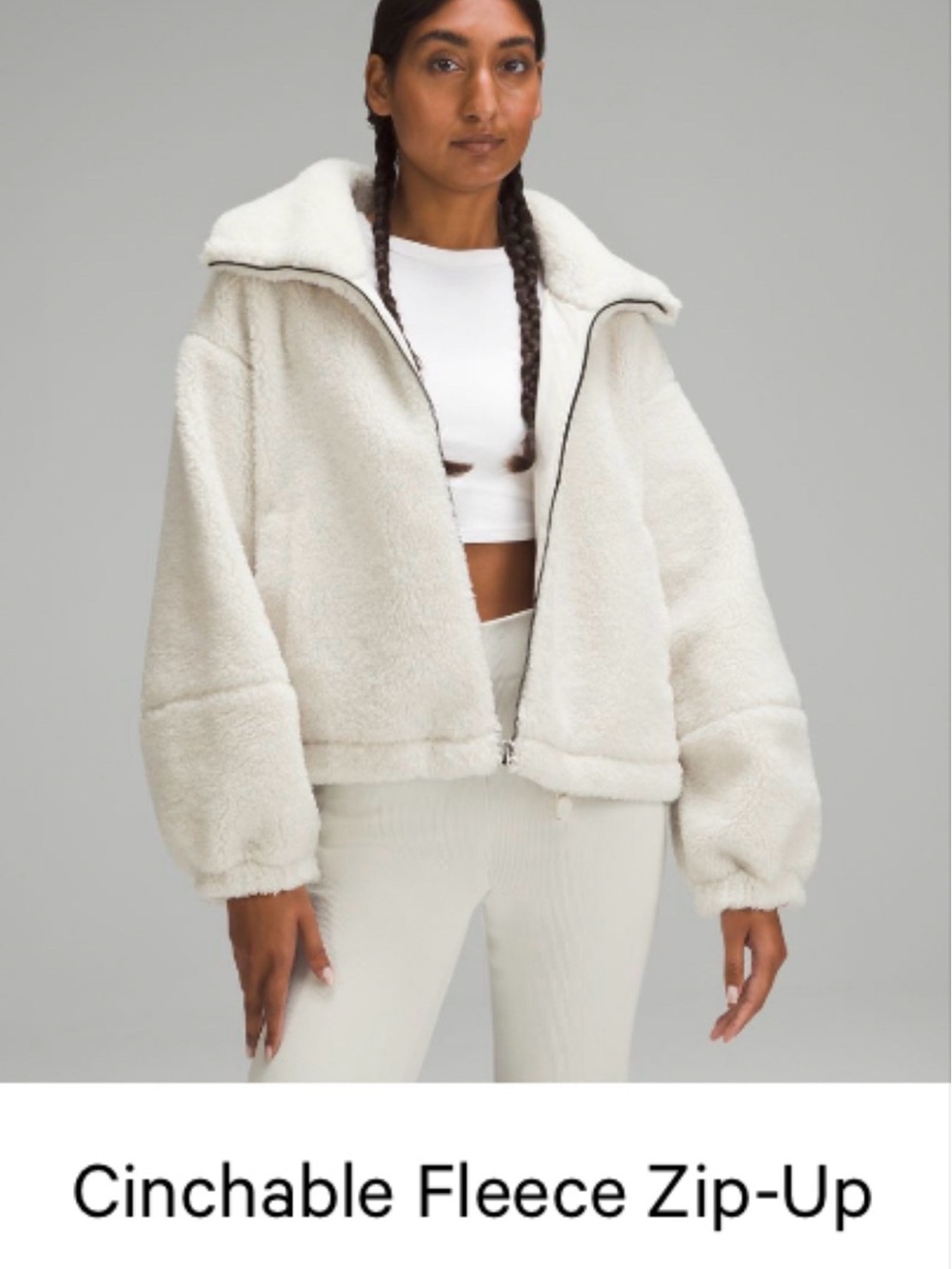 Lululemon Cinchable Fleece Zip-Up